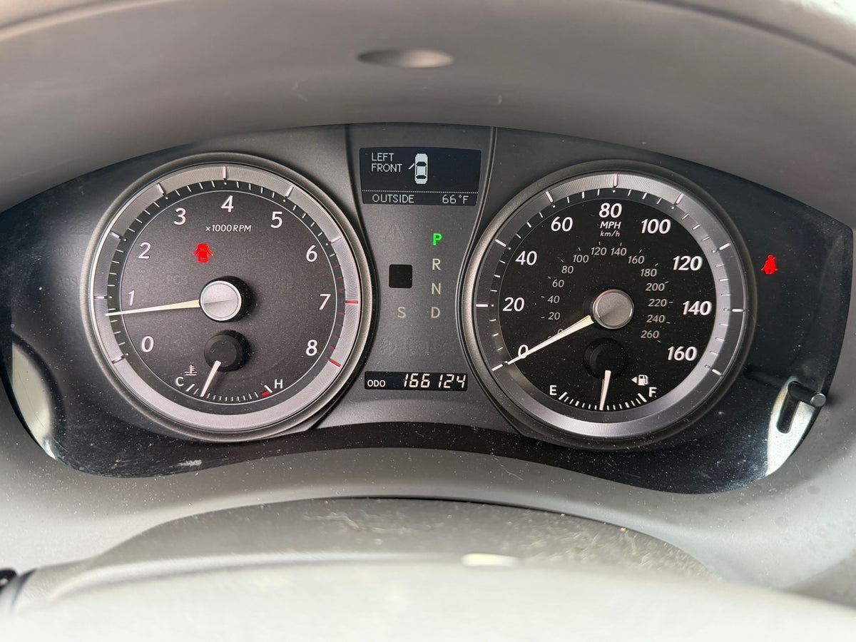 2008 Lexus ES 350 odometer 166124 miles