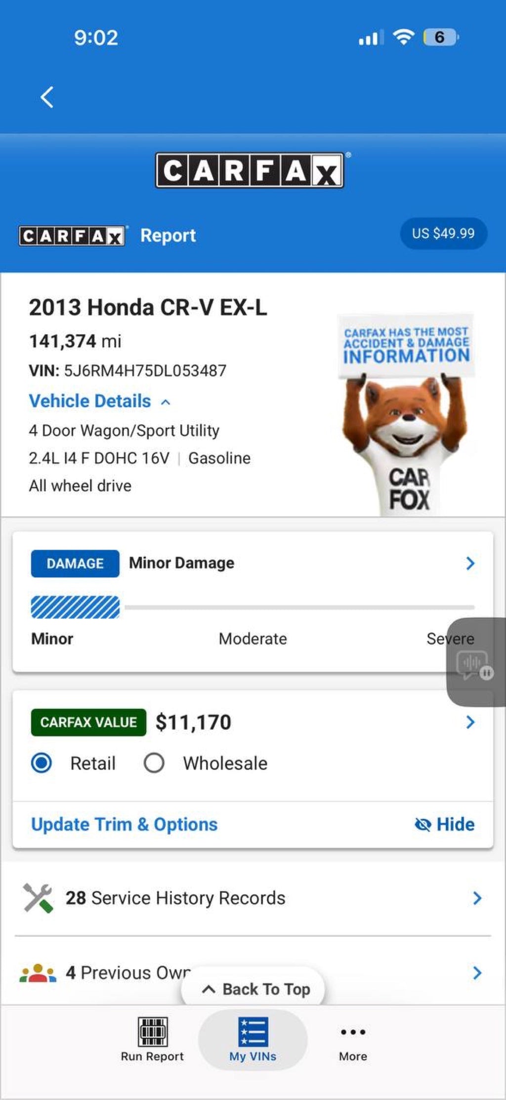 2013 Honda CR-V EX-L AWD